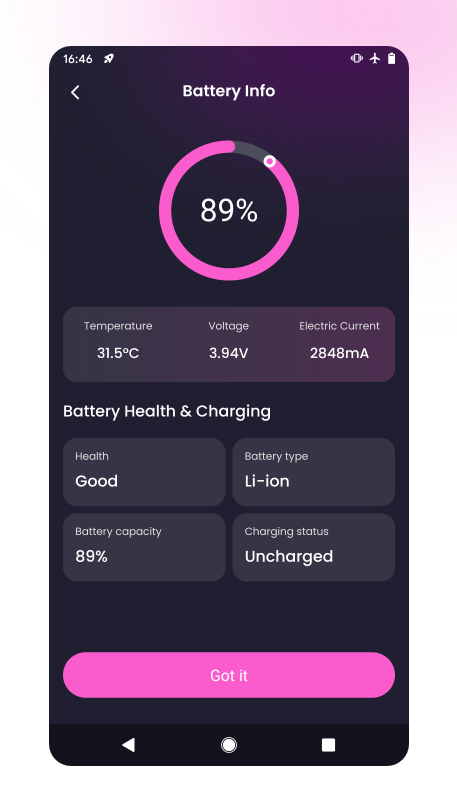 FlashClean Cleaner Interface